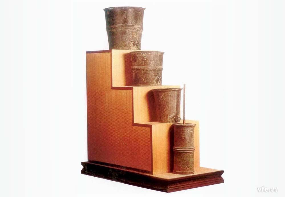 古代高精度計時器-元代四級式漏刻 古代高精度計時器-元代四級式漏刻