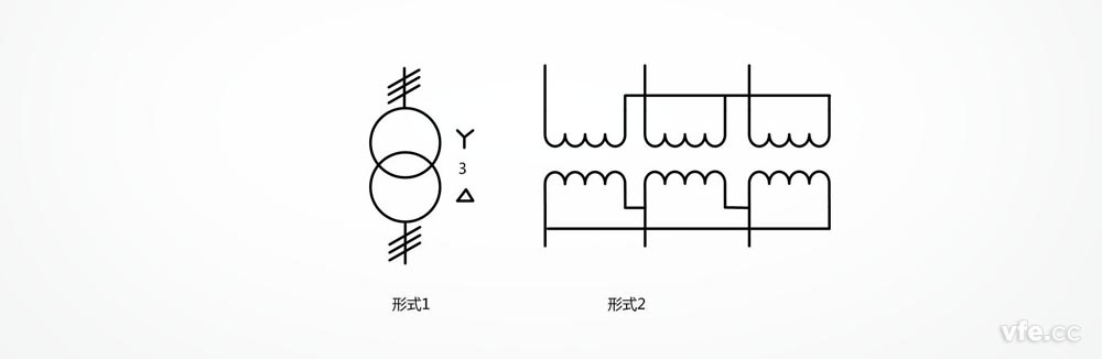 星形三角形連接的由單相變壓器組成的三相變壓器 星形三角形連接的由單相變壓器組成的三相變壓器
