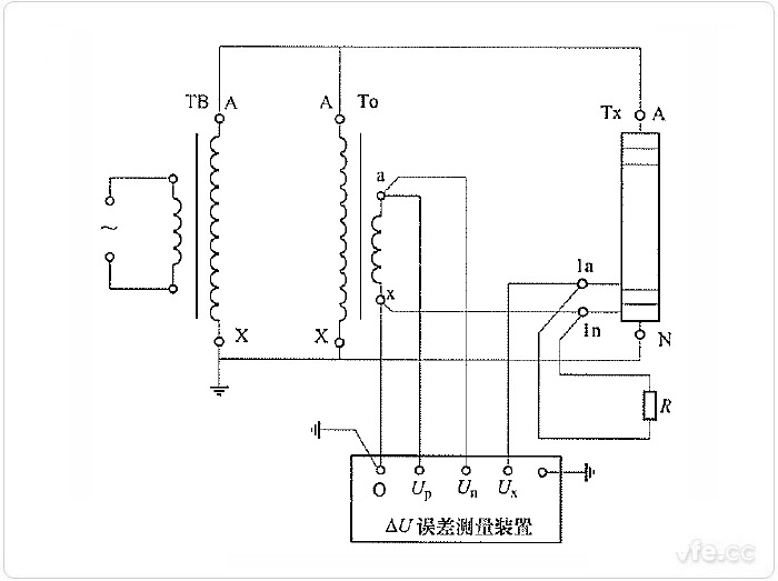 差值法原理測量非傳統電壓互感器誤差線路 差值法原理測量非傳統電壓互感器誤差線路